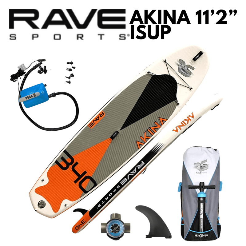 Rave Sports 11'2" Akina Orange Inflatable Paddleboard