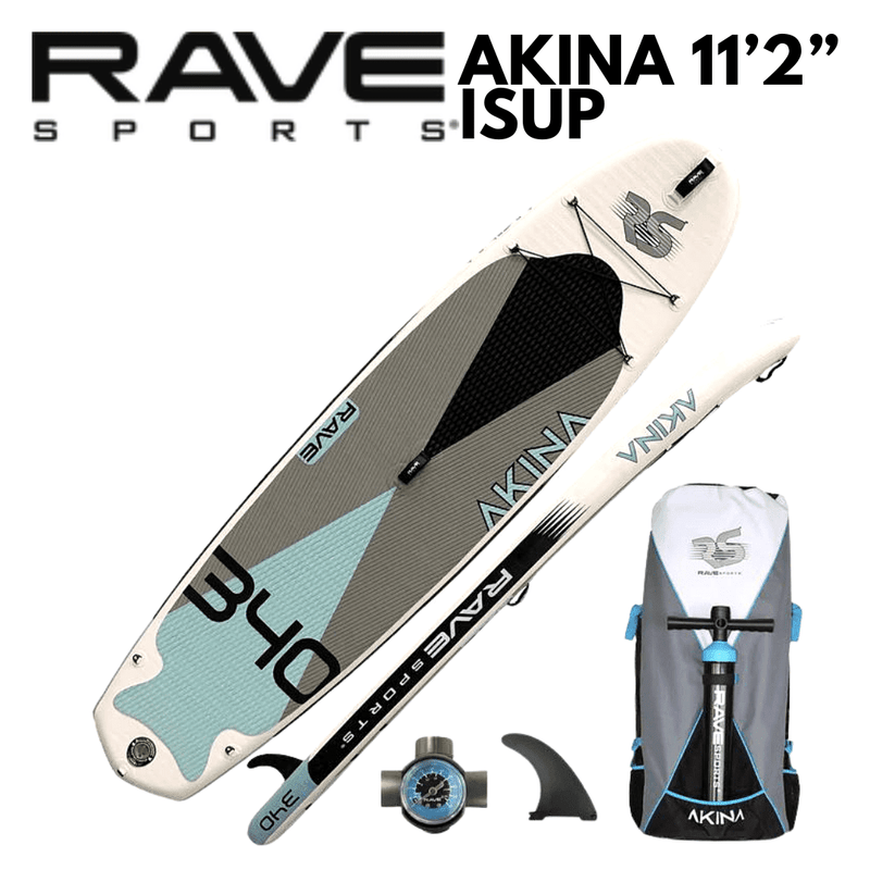 Rave Sports 11'2" Akina Blue Inflatable Paddleboard