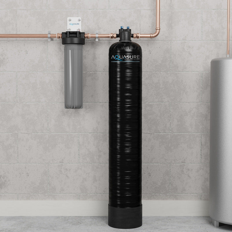 Serene Series | 15 GPM Whole House Salt-Free Water Conditioning/Softening System with Triple Purpose Pre-Filter